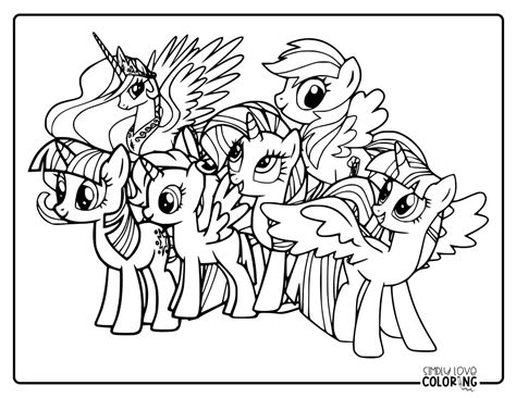 Ponies Coloring Pages