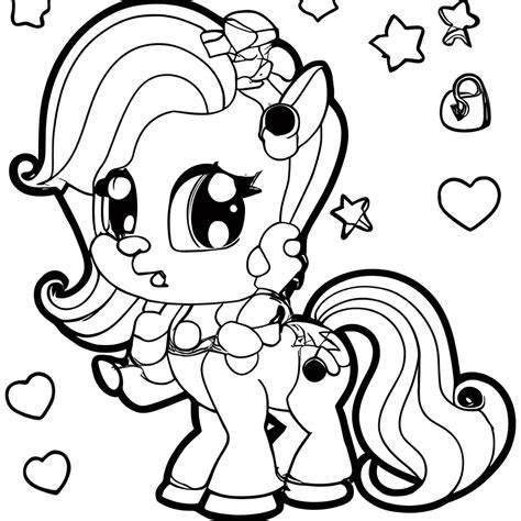 Pony Coloring Pages For Preschoolers