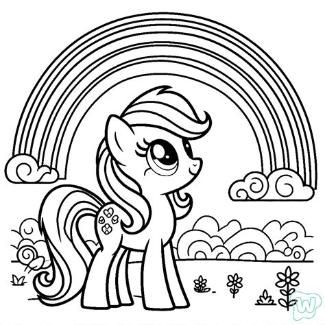 Pony Kleurplaat