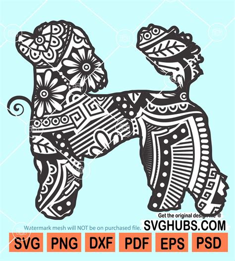 82+ Poodle Mandala SVG, Standard Poodle Mandala Animal SVG T-shirt Digital In 2021. Mandala Poodle Mandalasvg