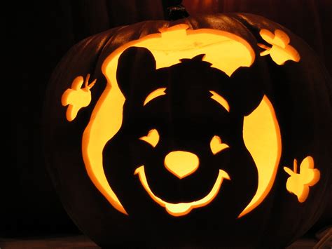 Pooh Bear Pumpkin Carving Templates