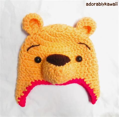 Pooh Crochet Hat