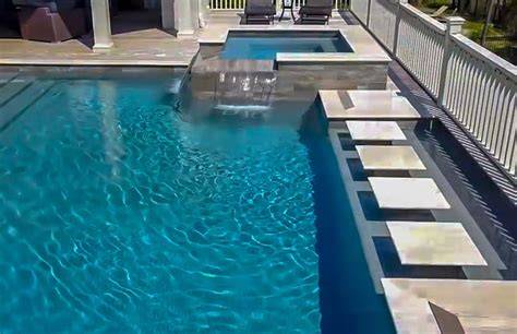 pool floating steps Azure, Paradise Valley