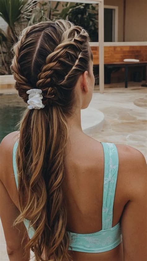 Pool Party Hair Style