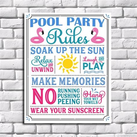 Pool Party Rules