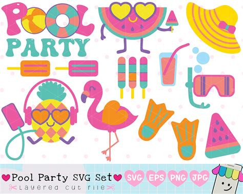 Make a Splash with Stunning Pool Party SVG Designs - Dive into the Fun!
