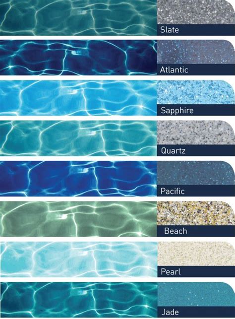 Pool Plaster Colors Chart