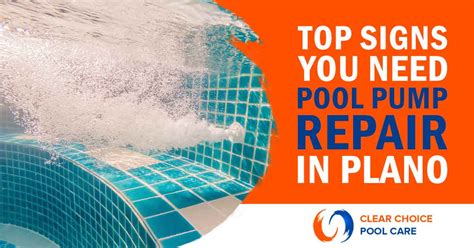 Pool Pump Repair Arlington TX Warning Signs