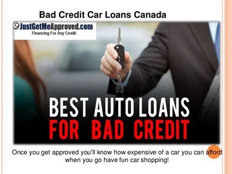 Poor Credit Car Loans Canada