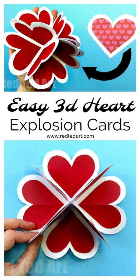 Pop Out Heart Card Template