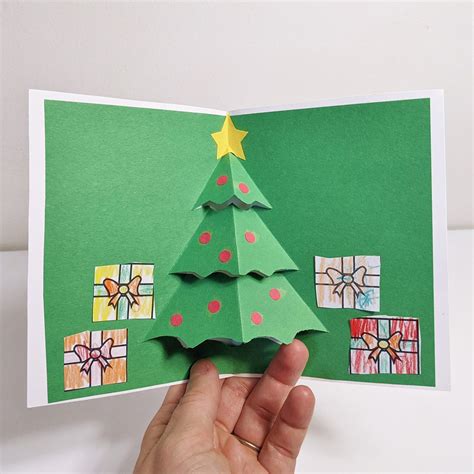 Pop Up Christmas Card Templates Printables