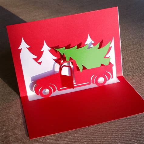 Pop Up Christmas Cards Templates Free
