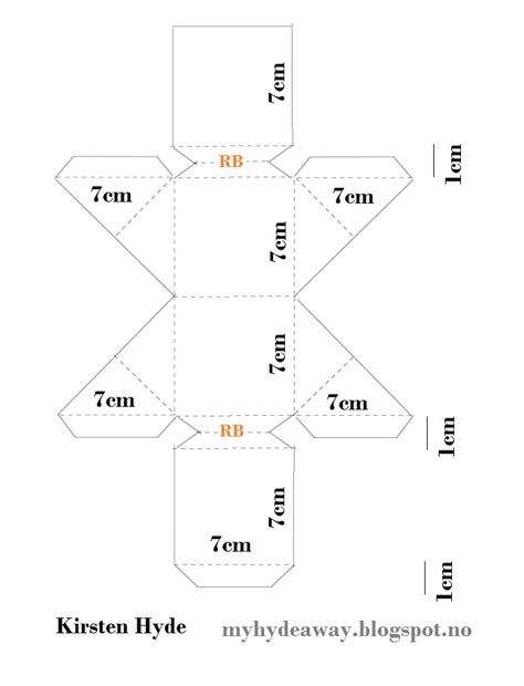 Pop Up Cube Template