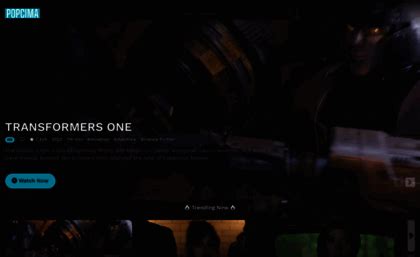 Screenshot highlighting Popcima features like multiple servers and subtitle options