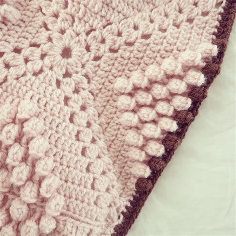 Popcorn Crochet Blanket Free Pattern