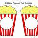 Popcorn Template Printable