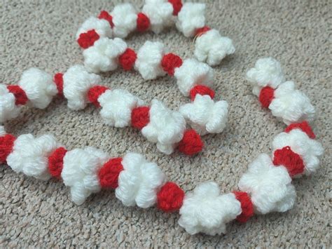 Popcorn Crochet Garland