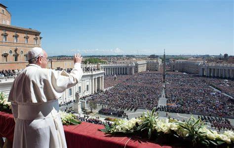 Pope Addressing Crowd Vatican
