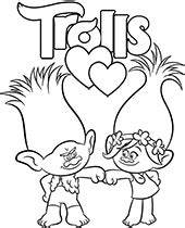 Poppy And Branch Coloring Pages