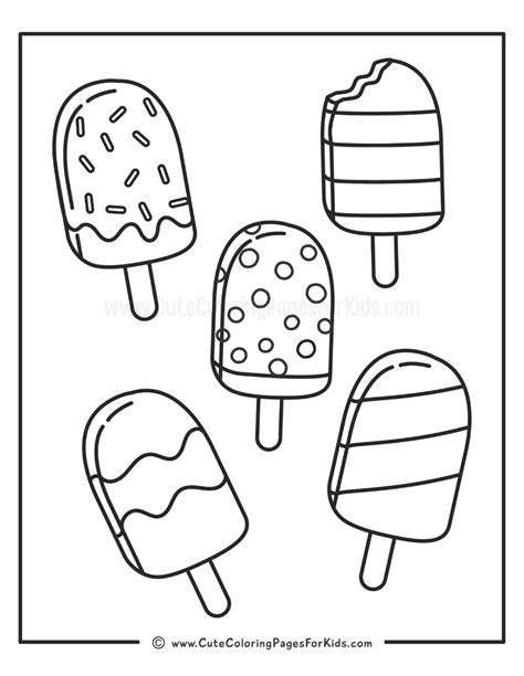 Popsicle Coloring Pages