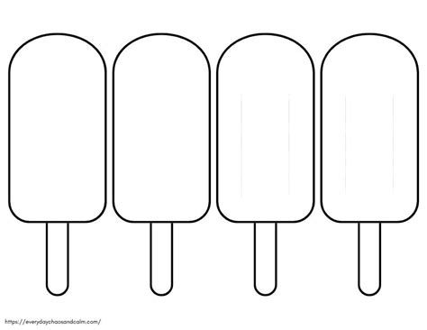 Popsicle Cut Out Template