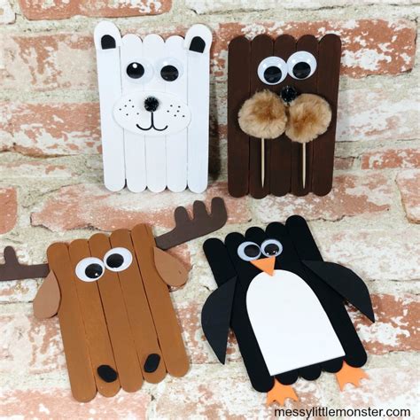 Popsicle Stick Animal Crafts For Kids