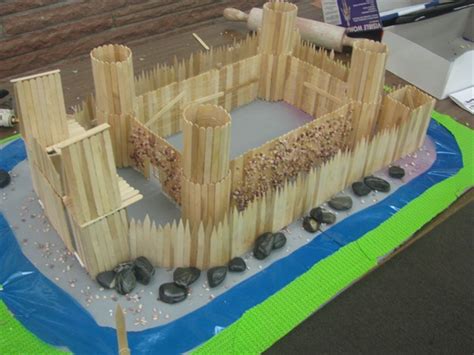 Popsicle Stick Castle Designs