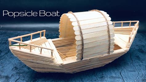 Popsicle Stick House Boat