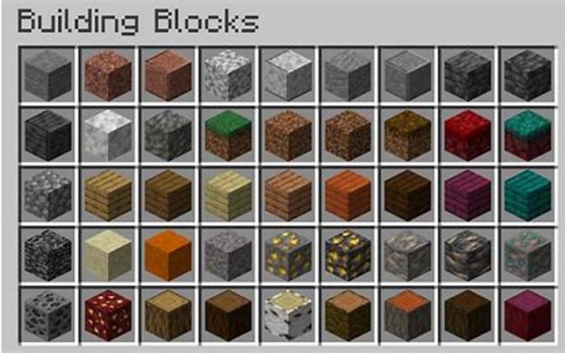 Popular Minecraft Blocks