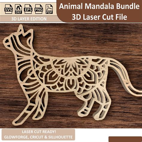 Download Popular Animal Mandala Bundle Cut Files