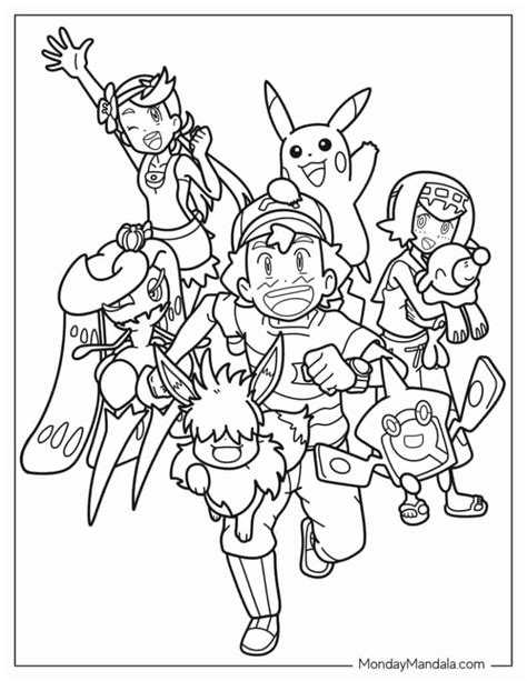 Popular Pokemon Characters to Color