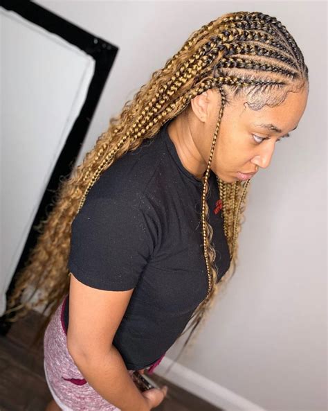 Popular Variations of Half Cornrows Half Braids