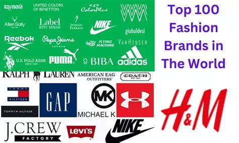 Popular apparel brands