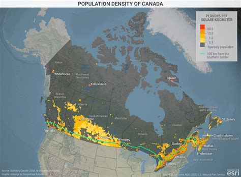 Population Density of Canada
