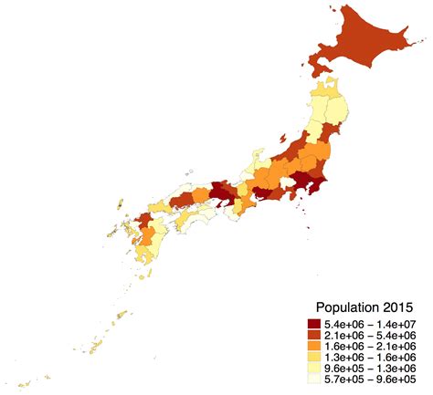 Population Density of Japan