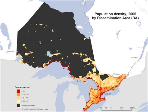 Population Density of Ontario