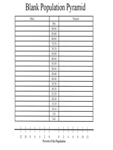 Population Pyramid Template Printable