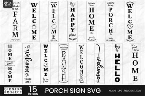Get Crafty with Free Porch Sign SVG Downloads - Spruce Up Your Entryway in Style!