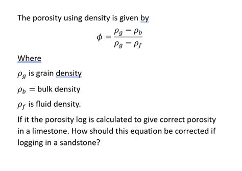 Porosity and Density