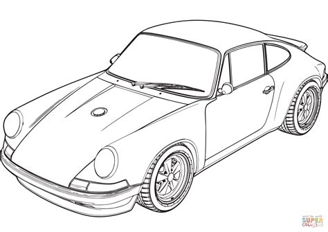 Porsche 911 Coloring Sheets