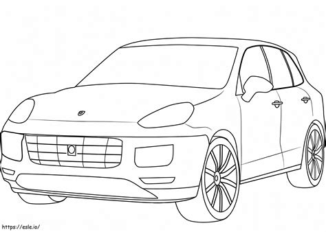 Porsche Cayenne For Coloring