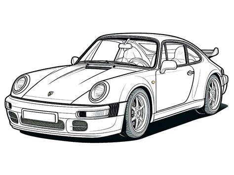 Porsche Coloring Page