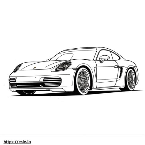 Porsche Taycan Coloring Pages