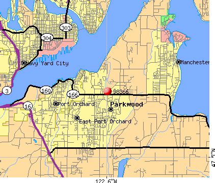 Port Orchard Zip Code Map