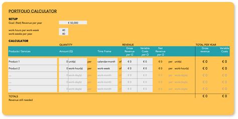 Portfolio With Calculator