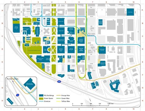 Portland State University Campus Map