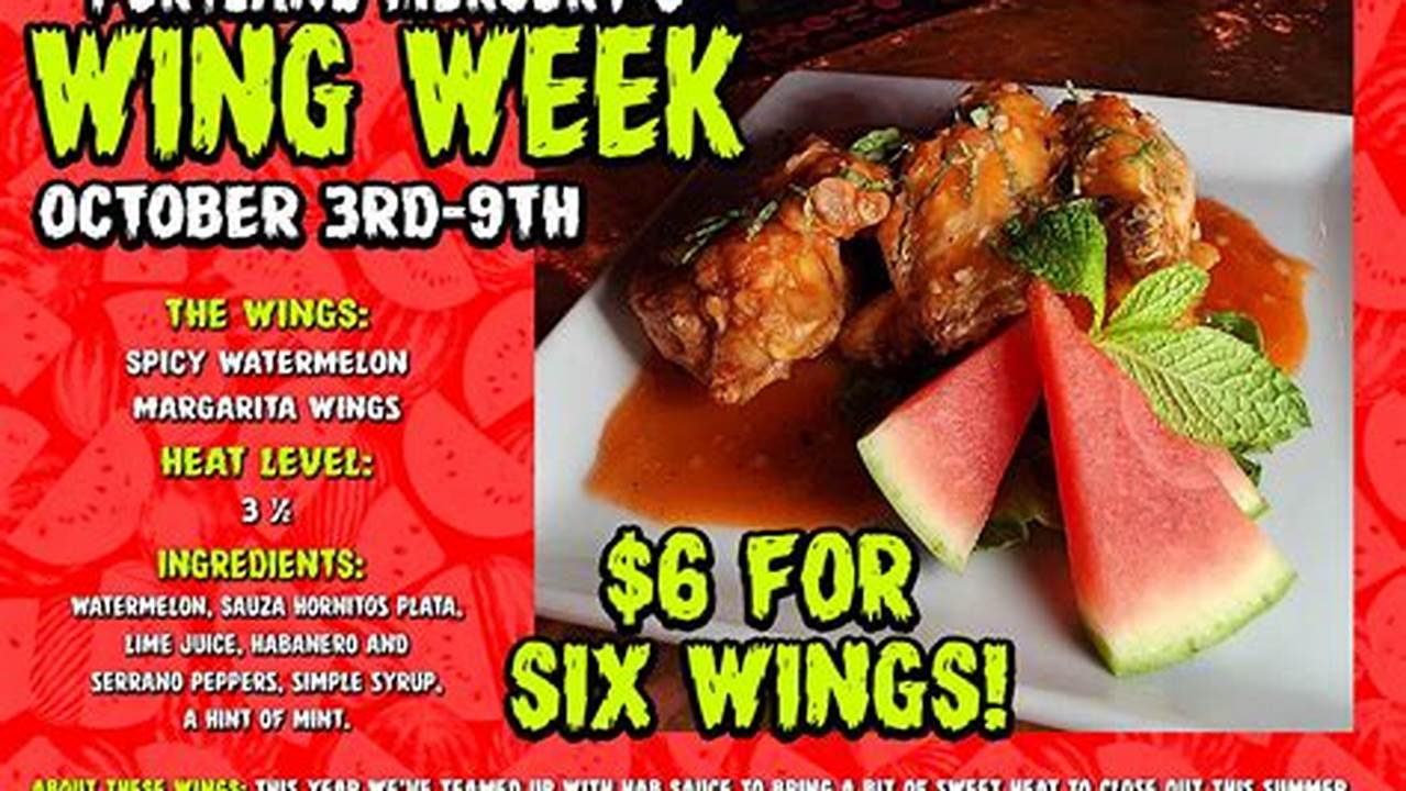Portland Wing Week 2024