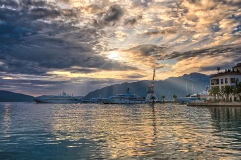 Porto Montenegro at sunset