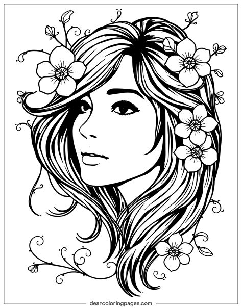 Portrait Coloring Page