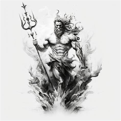 Poseidon Tattoo Ideas